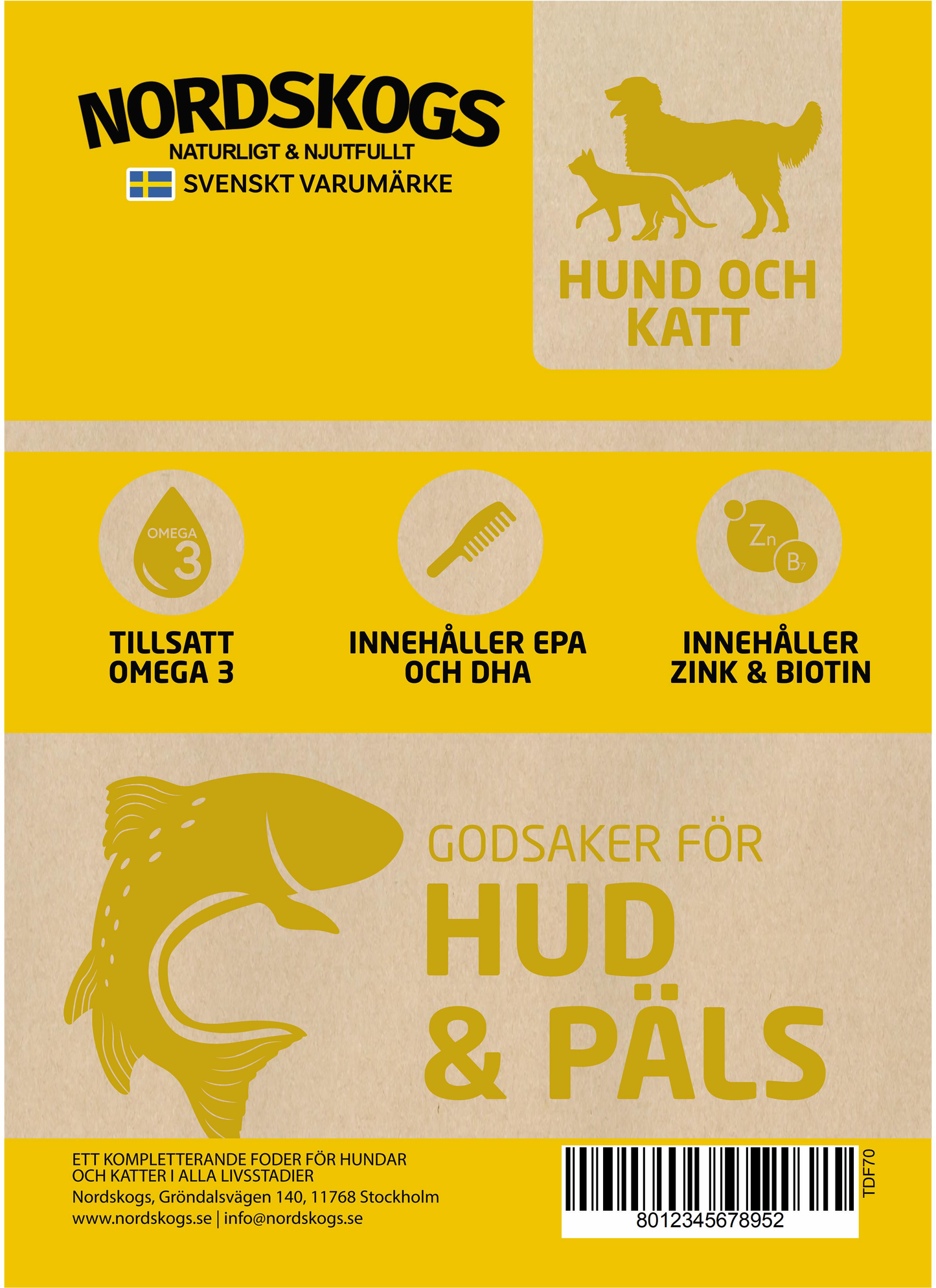 Nordskogs - Godis för Hud & Päls 70g